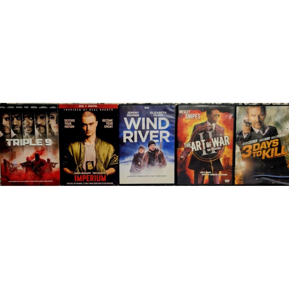 DVD VALUE 5PK: TRIPLE 9, IMPERIUM, WIND RIVER, 3 DAYS TO KILL & THE ART OF WAR 2